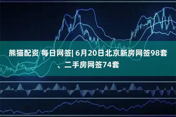 熊猫配资 每日网签| 6月20日北京新房网签98套、二手房网签74套